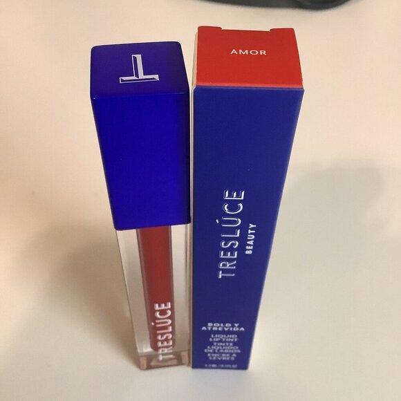 Tresluce Beauty Bold y Atrevida Liquid Lip Tint in Amor 0.1oz Full Size New - Picture 1 of 3